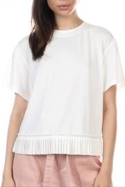  T-shirt With Pleated Bottom