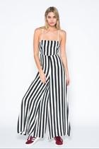  Black Stripe Jumpsuit