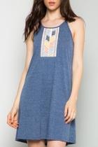  Embrodiered Knit Dress