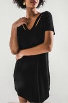  Cut V-neck Dress