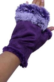  Fingerless Fur-trim Gloves