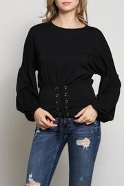  Eyelet Belted Top