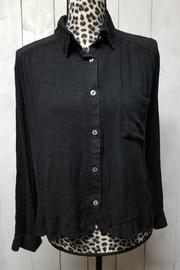  Gauze Button-down Blouse