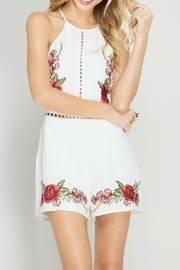  Sleeveless Halter Romper