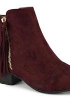  Flick Burgandy Bootie