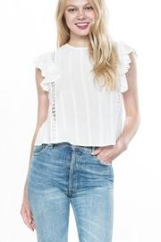  Ruffled Short-sleeve Top