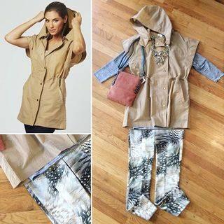 Brown Hooded Top