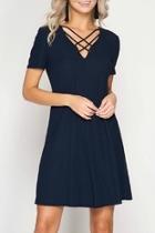  Ribbed Swing Dress