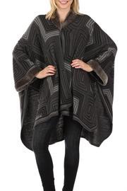  Geometric-lines Open Poncho