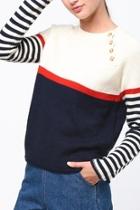  Neck Button Sweater