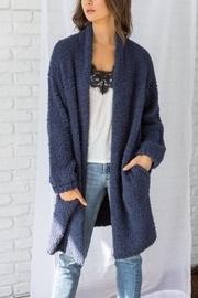  Fuzzy Long Cardigan
