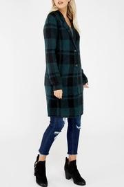 Plaid Cardigan Coat