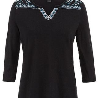  Black Boho Tee