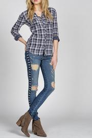  Hidden Charm Plaid Top