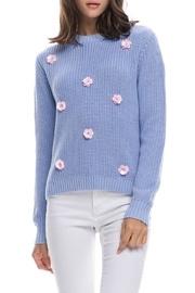  Floral Applique Sweater