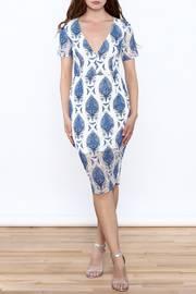  Blue Boho Bodycon Dress