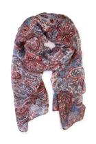  Paisley Printed Oblong Scarf