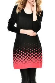  Jacquard Knit Sweater Dress