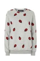  Ladybug Print Sweater