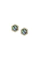  Pave Abalone Earrings