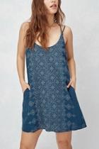  Embroidered Front Dress