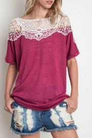  Magenta Lace Top