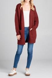  Boyfriend Cardigan Burgundy