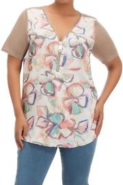  S/s Zipper Top
