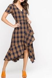  Plaid Wrap Dress