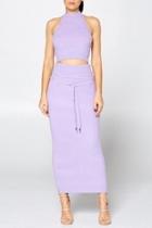  Lilac Skirt Set