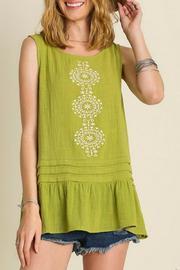  Embroidered Detail Tank