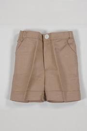  Camel Linen Shorts
