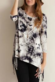  Tie-dye Fringe Top