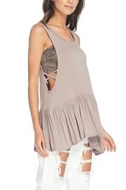  Peplum Open-side Tank