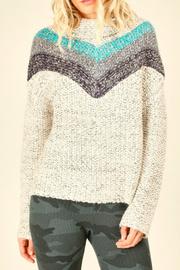  V Striped Sweater