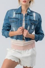  Distressed Cropped Jacket