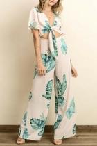  Monstera Cutout Jumpsuit