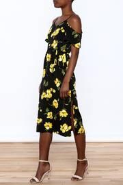  Cold Shoulder Midi Dress