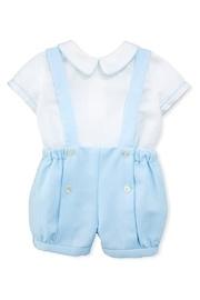  Shirt & Piqué Suspender-shorts