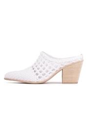 White Woven Mule