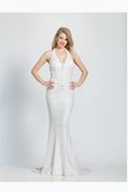  Ivory Halter Gown