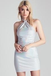  Hologram Halter Dress
