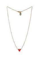  Cranberry Heart Necklace