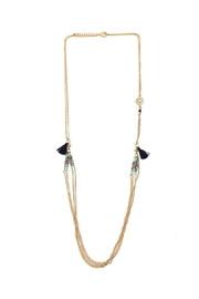  Side Tassel Layered Necklace