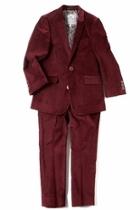  Burgundy Velvet Suit