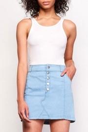  Chambray Mini Skirt