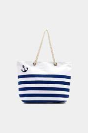  Navy Stripe Bag