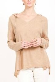  Beige Knit Hoodie