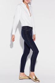  Side Lace-up Ankle Crop Jean