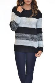 Timing Black Striped Sweater